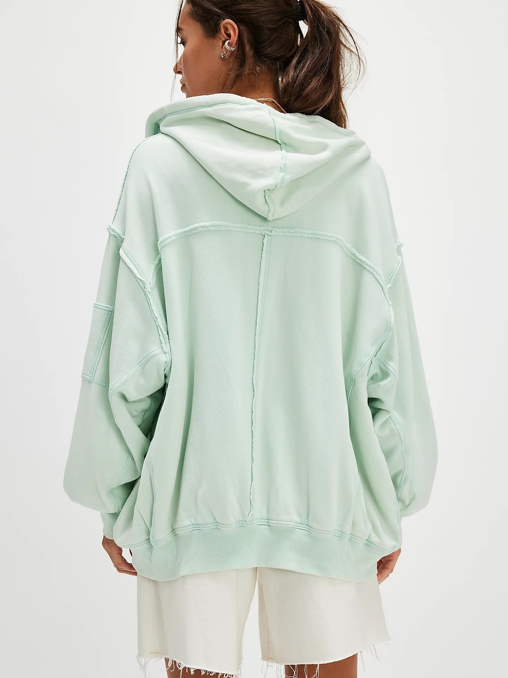 NWOT We The Free By Your Side Lined Hoodie-Opal Blue Mint XL - Picture 2 of 16